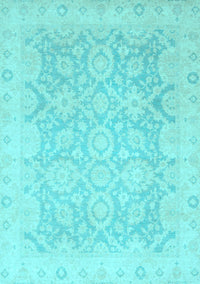 Oriental Light Blue Traditional Rug, abs2687lblu