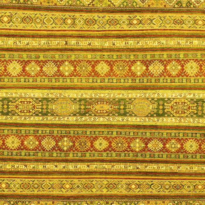 Machine Washable Abstract Yellow Modern Rug, wshabs2688yw