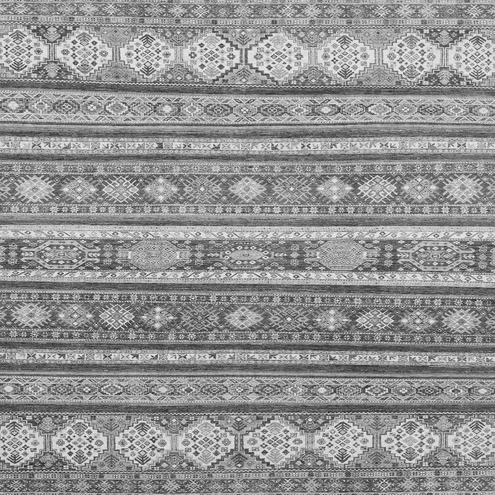 Square Abstract Gray Modern Rug, abs2688gry