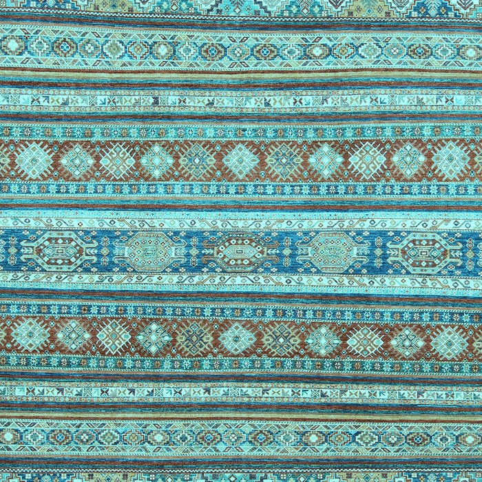 Machine Washable Abstract Light Blue Modern Rug, wshabs2688lblu