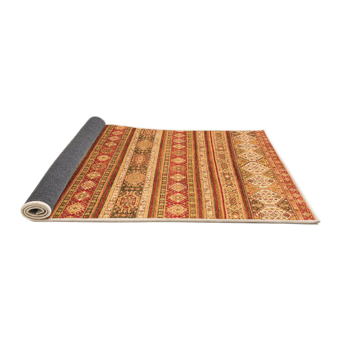 Sideview of Abstract Orange Modern Rug, abs2688org