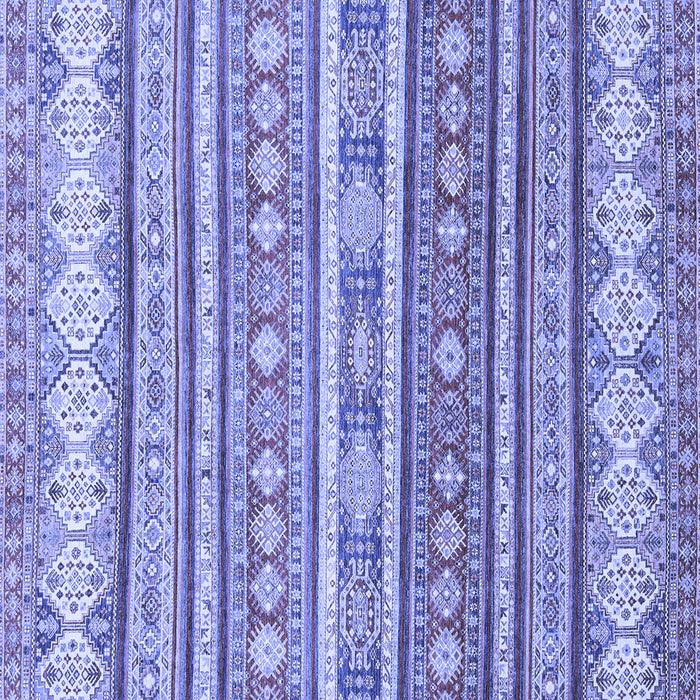 Square Abstract Blue Modern Rug, abs2688blu