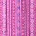 Square Abstract Pink Modern Rug, abs2688pnk