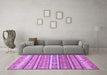 Machine Washable Abstract Purple Modern Area Rugs in a Living Room, wshabs2688pur