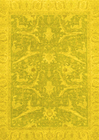 Oriental Yellow Traditional Rug, abs2689yw