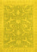 Oriental Yellow Traditional Rug, abs2689yw