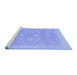 Sideview of Machine Washable Oriental Blue Traditional Rug, wshabs2689blu