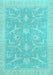 Oriental Light Blue Traditional Rug, abs2689lblu