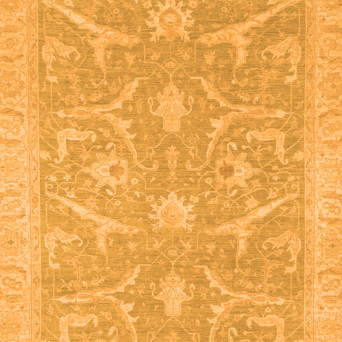 Machine Washable Oriental Orange Traditional Area Rugs, wshabs2689org