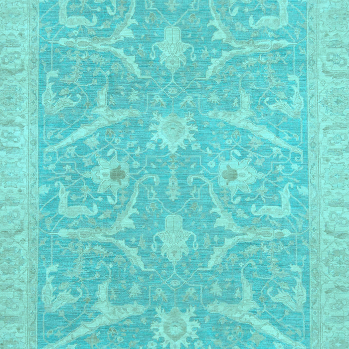 Machine Washable Oriental Light Blue Traditional Rug, wshabs2689lblu