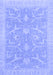 Machine Washable Oriental Blue Traditional Rug, wshabs2689blu