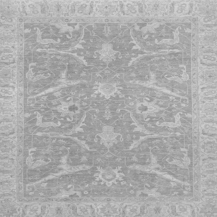 Square Oriental Gray Traditional Rug, abs2689gry