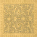 Square Oriental Brown Traditional Rug, abs2689brn