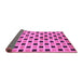 Sideview of Oriental Purple Modern Rug, abs268pur