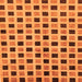 Square Oriental Orange Modern Rug, abs268org