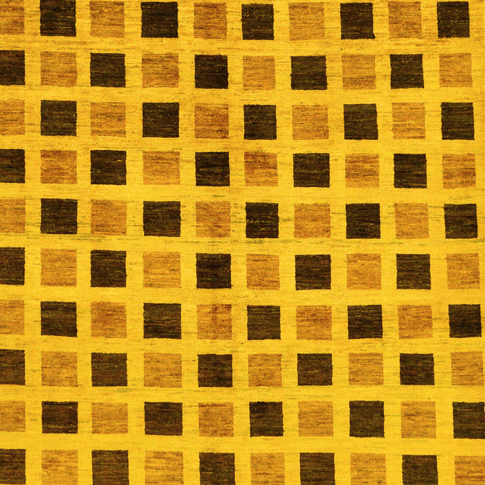 Machine Washable Oriental Yellow Modern Rug, wshabs268yw