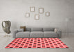 Modern Red Washable Rugs