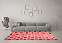 Machine Washable Oriental Red Modern Rug, wshabs268red