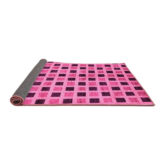 Sideview of Oriental Pink Modern Rug, abs268pnk