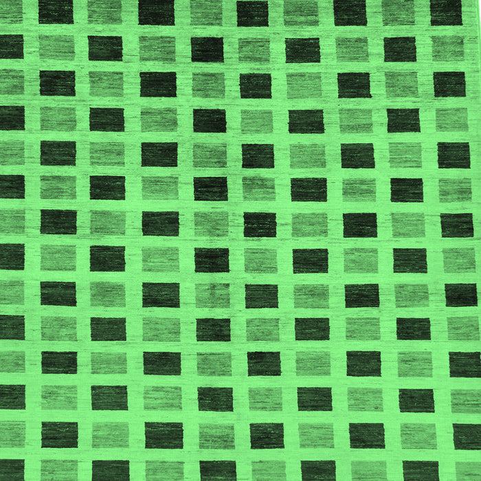 Square Oriental Emerald Green Modern Rug, abs268emgrn