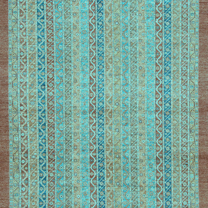 Abstract Light Blue Modern Rug, abs2690lblu