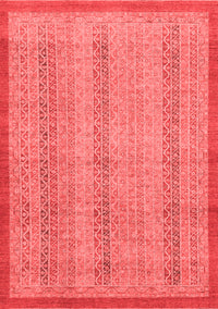 Abstract Red Modern Rug, abs2690red