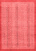 Abstract Red Modern Area Rugs