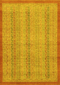 Abstract Yellow Modern Rug, abs2690yw