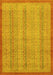 Abstract Yellow Modern Rug, abs2690yw