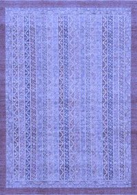 Abstract Blue Modern Rug, abs2690blu