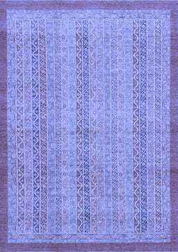 Abstract Blue Modern Rug, abs2690blu