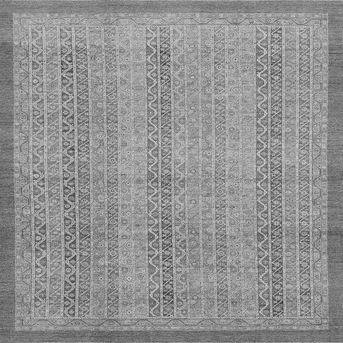Square Machine Washable Abstract Gray Modern Rug, wshabs2690gry