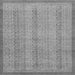 Square Machine Washable Abstract Gray Modern Rug, wshabs2690gry