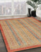 Machine Washable Abstract Orange Rug in a Family Room, wshabs2690