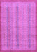 Machine Washable Abstract Purple Modern Area Rugs, wshabs2690pur