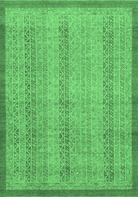 Abstract Emerald Green Modern Rug, abs2690emgrn