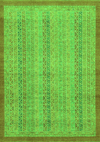 Abstract Green Modern Rug, abs2690grn