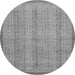 Round Machine Washable Abstract Gray Modern Rug, wshabs2690gry