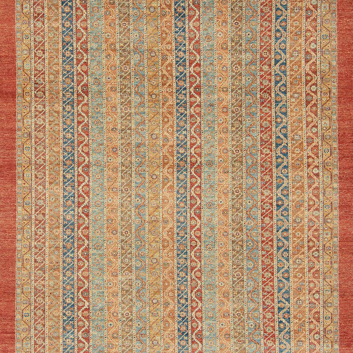 Machine Washable Abstract Orange Rug, wshabs2690