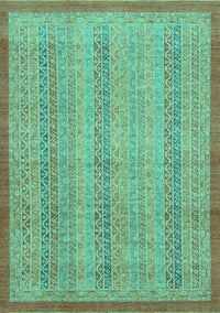 Abstract Turquoise Modern Rug, abs2690turq