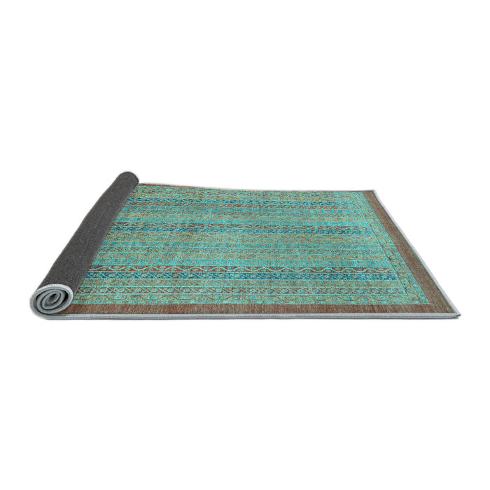 Sideview of Abstract Light Blue Modern Rug, abs2690lblu