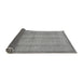 Sideview of Abstract Gray Modern Rug, abs2690gry