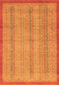 Abstract Orange Modern Rug, abs2690org