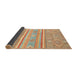 Sideview of Abstract Orange Modern Rug, abs2691