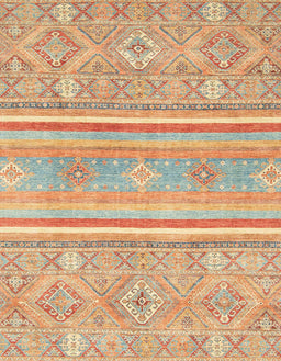 Machine Washable Abstract Orange Rug, wshabs2691