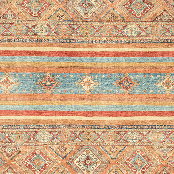 Machine Washable Abstract Orange Rug, wshabs2691