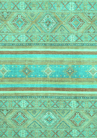 Abstract Turquoise Modern Rug, abs2691turq