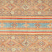 Square Abstract Orange Modern Rug, abs2691