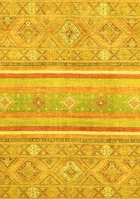 Abstract Yellow Modern Rug, abs2691yw