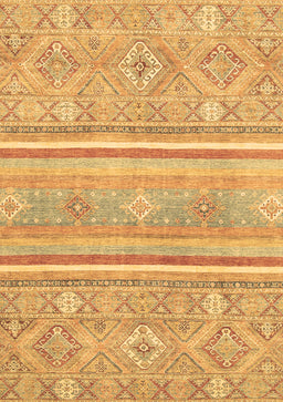 Abstract Brown Modern Rug, abs2691brn